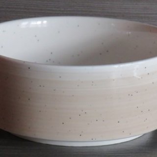 Schaal opstaande rand Spring beige/blauw 16cm 619916