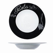 Pastabord met zwarte rand 27,5cm Cosy&Trendy 9125027