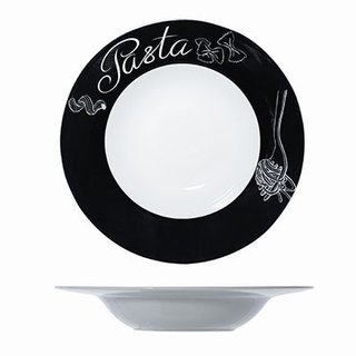 Pastabord met zwarte rand 27,5cm Cosy&Trendy 9125027