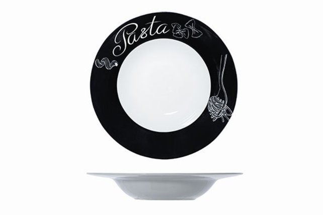 Pastabord met zwarte rand 27,5cm Cosy&Trendy 9125027 Pastabord met zwarte rand 27,5cm Cosy&Trendy 9125027