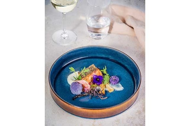 Cosy & Trendy Quintana blue diep bord D23XH4,3CM - 2936023 Cosy & Trendy Quintana blue diep bord D23XH4,3CM - 2936023