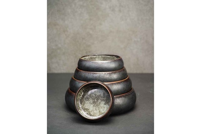 Cosy & Trendy Istra schaal Grijs-groen 20x5,7cm - 4673020 Cosy & Trendy Istra schaal Grijs-groen 20x5,7cm - 4673020