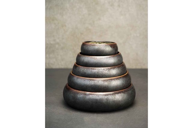 Cosy & Trendy Istra schaal Grijs-groen 20x5,7cm - 4673020 Cosy & Trendy Istra schaal Grijs-groen 20x5,7cm - 4673020