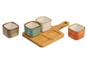 Cosy & Trendy Brisbane Mix aperoset 5 delig 22,7X13,7 X5CM - Potje 5.8X5.8XH4.7 - 1480004 Cosy & Trendy Brisbane Mix aperoset 5 delig 22,7X13,7 X5CM - Potje 5.8X5.8XH4.7 - 1480004