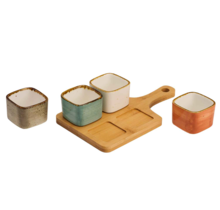 Cosy & Trendy Brisbane Mix aperoset 5 delig 22,7X13,7 X5CM - Potje 5.8X5.8XH4.7 - 1480004