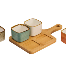 Cosy & Trendy Brisbane Mix aperoset 5 delig 22,7X13,7 X5CM - Potje 5.8X5.8XH4.7 - 1480004
