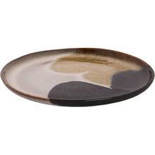 Palmer Aquarel Bord 28cm Blauw Beige Stoneware 531819