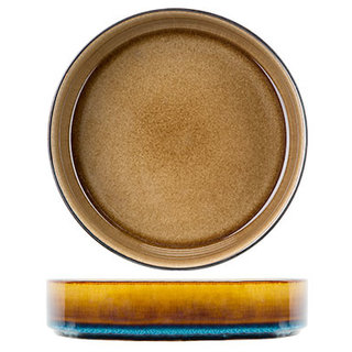 Cosy & Trendy Quintana amber Diep Bord D19,5XH5,2CM - 5950120