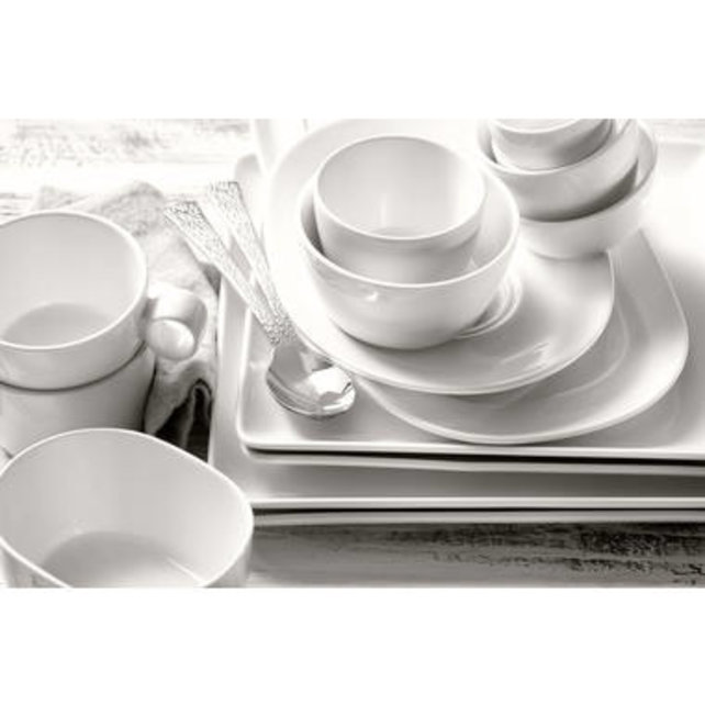 Serviesset Maastricht Porselein Lux Coupe 18 delig (6 personen)