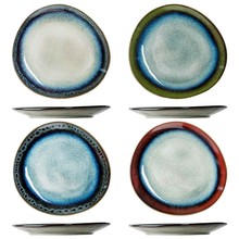 Cosy & Trendy Jamiro Mix Plat bord 27x26cm 4 ass Ei-vormig 8240027