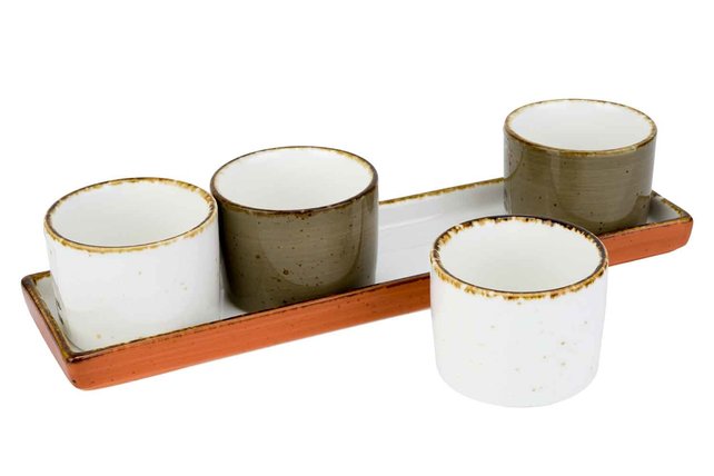 Cosy & Trendy Brisbane Aperoset 5 delig 1 X 24X6.5CM - 4 X D5.8XH4.2CM 1480304 Cosy & Trendy Brisbane Aperoset 5 delig 1 X 24X6.5CM - 4 X D5.8XH4.2CM 1480304