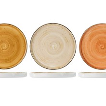Cosy & Trendy Brisbane plat bord 25,5X2,5CM 3 ass (Oranje - Bruin - Beige) 1480026