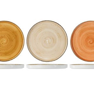 Cosy & Trendy Brisbane plat bord 25,5X2,5CM 3 ass (Oranje - Bruin - Beige) 1480026