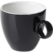 Koffiekop 17cl Zwart Maastricht Porselein Bart Colour 531383