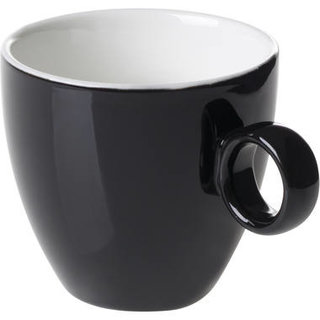 Koffiekop 17cl Zwart Maastricht Porselein Bart Colour 531383