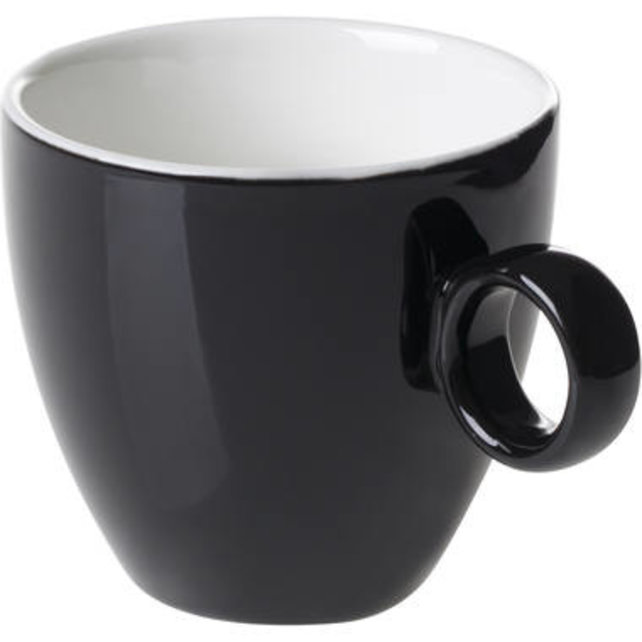 Koffiekop 17cl Zwart Maastricht Porselein Bart Colour 531383