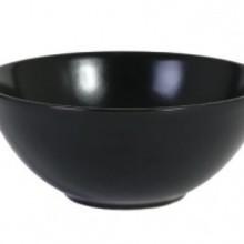 Inspire Asia Black kom D147xH64mm 480ml mat zwart coupe 617857