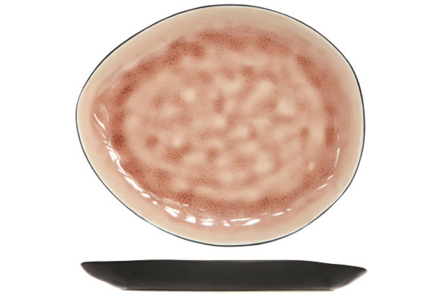 Cosy & Trendy Laguna old rose Plat bord 19,5X16CM Ovaal 1690516 Cosy & Trendy Laguna old rose Plat bord 19,5X16CM Ovaal 1690516