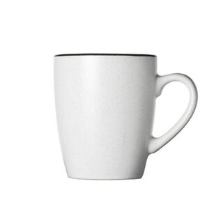 Cosy & Trendy Speckle white Beker 35CL 12X8,5XH10CM 3050400