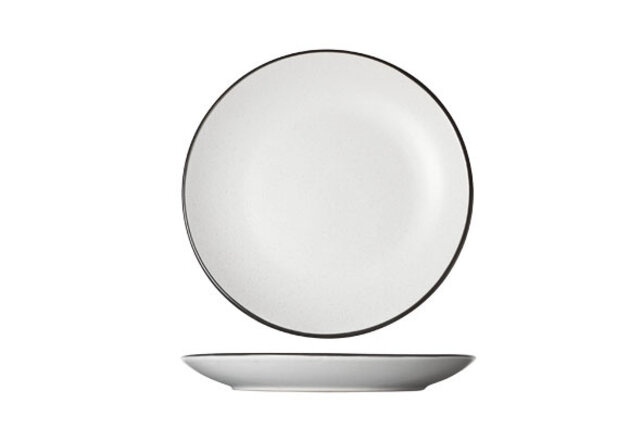 Cosy & Trendy Speckle white Dessertbord 19.5XH2.5CM 3050200 Cosy & Trendy Speckle white Dessertbord 19.5XH2.5CM 3050200