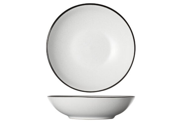 Cosy & Trendy Speckle white Diep bord 20XH5.3CM 3050500 Cosy & Trendy Speckle white Diep bord 20XH5.3CM 3050500