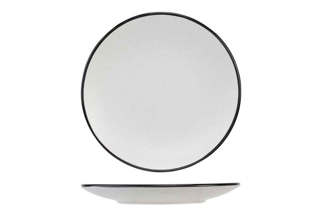 Cosy & Trendy Speckle 2 white Dessertbord 19.5XH2.5CM 1952200 Cosy & Trendy Speckle 2 white Dessertbord 19.5XH2.5CM 1952200
