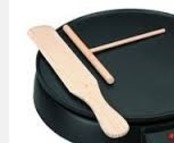 Houten Pannekoekbeslagverdeler rond en spatel 615901 Houten Pannekoekbeslagverdeler rond en spatel 615901