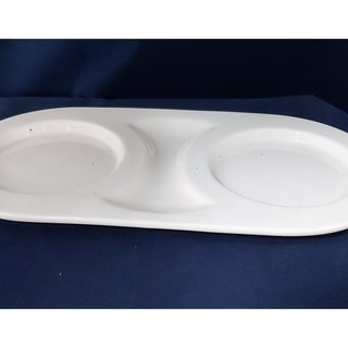 OPRUIMING Palmer Schotel 29,5x15cm met 2 vlakken Porselein 512319