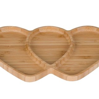 Cosy & Trendy Aperoplank hart 25X15XH1,5CM Bamboe 3077893