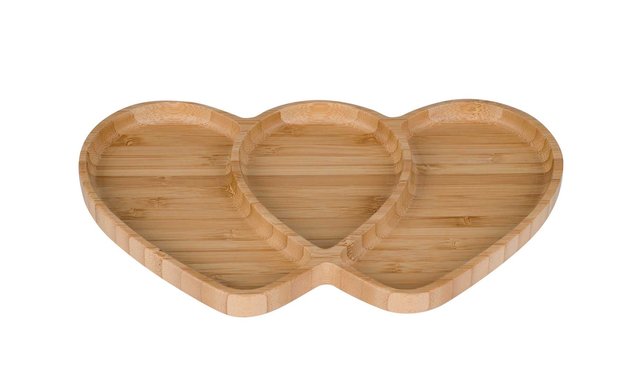 Cosy & Trendy Aperoplank hart 25X15XH1,5CM Bamboe 3077893