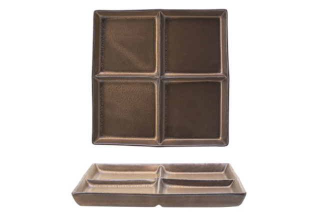 Cosy & Trendy Galileo Aperobord 13,5X13,5CM met 4 compartimenten 1458114