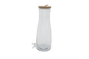 Cosy & Trendy Sapdispenser Glas Houten deksel H42CM 4101181 Cosy & Trendy Sapdispenser Glas Houten deksel H42CM 4101181