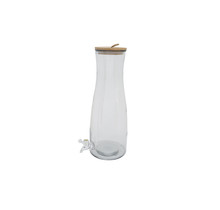 Cosy & Trendy Sapdispenser Glas Houten deksel H42CM 4101181