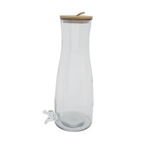 Cosy & Trendy Sapdispenser Glas Houten deksel H42CM 4101181