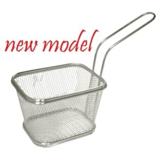 Frietmandje inox rechthoekig 11x13xH8cm 10211