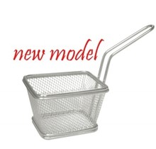 Frietmandje inox rechthoekig 10x9xH6cm 10213