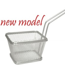 Frietmandje inox rechthoekig 10x9xH6cm 10213