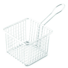 Frietmandje inox vierkant 10,5x10,5cm H8cm 10214