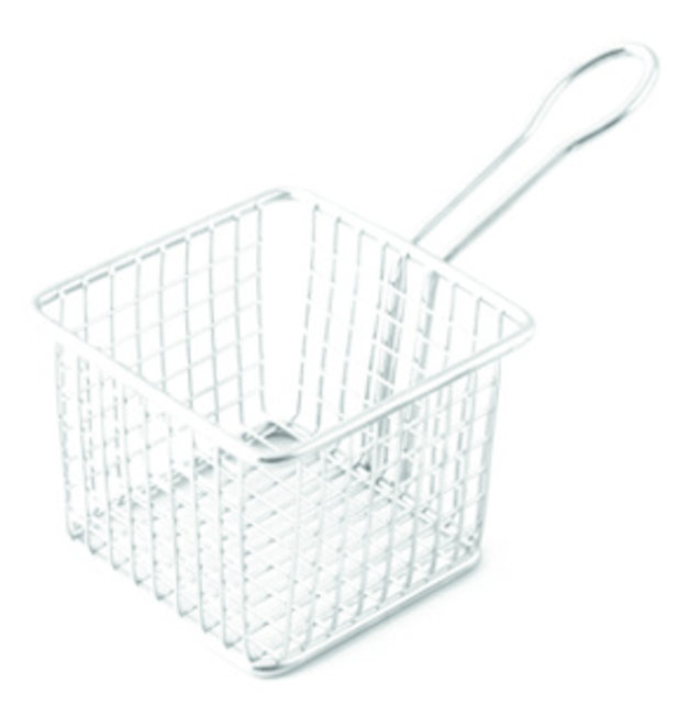 Frietmandje inox vierkant 10,5x10,5cm H8cm 10214