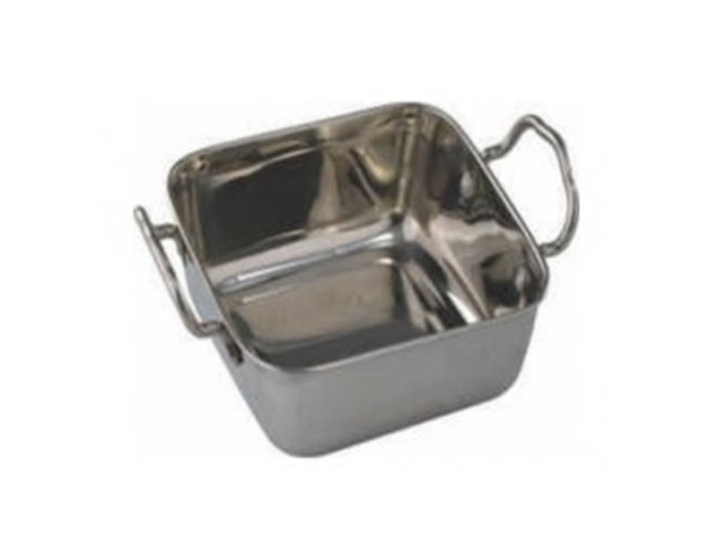 Mini braadbak inox vierkant 11,5x11,5cm 619214 Mini braadbak inox vierkant 11,5x11,5cm 619214