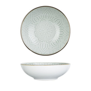 Cosy & Trendy Murano Green Diep bord 18,5XH5,7CM 2915019