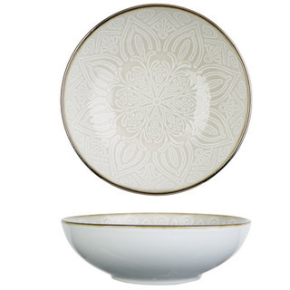 Cosy & Trendy Murano Beige Diep bord 18,5XH5,7CM 3915019