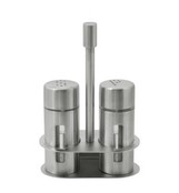 Peper-en zoutstel inox met venster 12460 Peper-en zoutstel inox met venster 12460