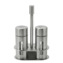 Peper-en zoutstel inox met venster 12460