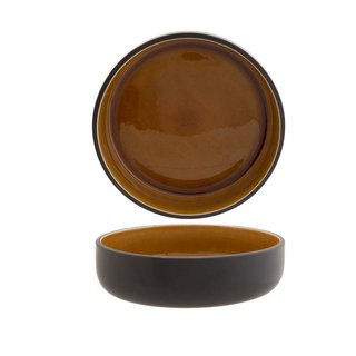 Cosy & Trendy Tallina Brown Diep bord 16,3XH4,2CM 9118116