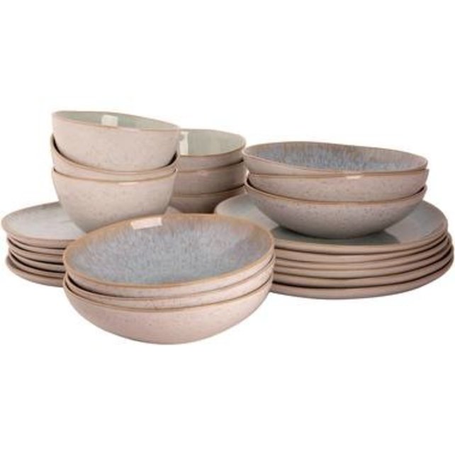 Serviesset Palmer Light Blue Sea 24-delig (6 personen) Blauw Stoneware Serviesset Palmer Light Blue Sea 24-delig (6 personen) Blauw Stoneware