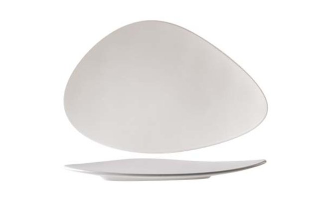 Cosy & Trendy Oscar White Plat bord 35,2X23,1CM Driehoekig 4813035 Cosy & Trendy Oscar White Plat bord 35,2X23,1CM Driehoekig 4813035