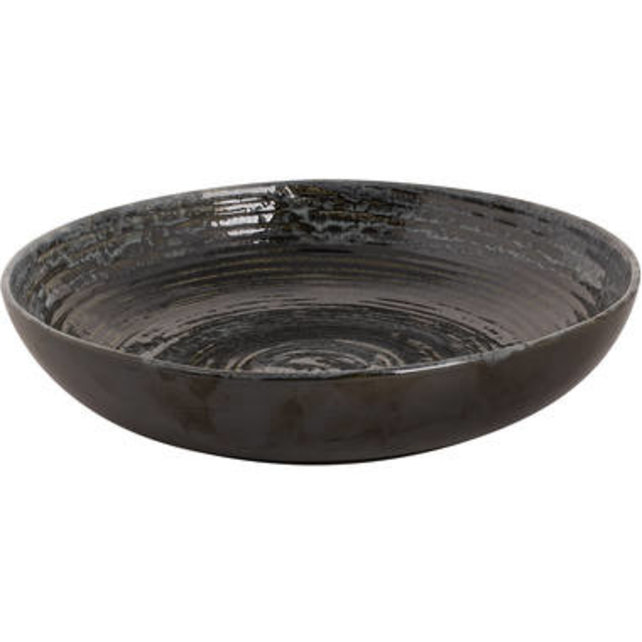Palmer Metallic Zilver Diep bord 26cm Coupe Stoneware 532408
