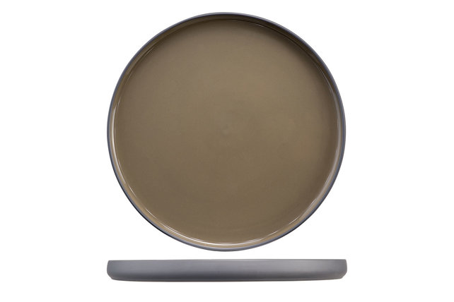 Cosy & Trendy Iowa Taupe Dessertbord 21CM 7790021 Cosy & Trendy Iowa Taupe Dessertbord 21CM 7790021