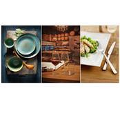 Serviesset Combi Palmer Lotus Amefa Moderno & Pasabahce Allegra 60 delig (6 personen)